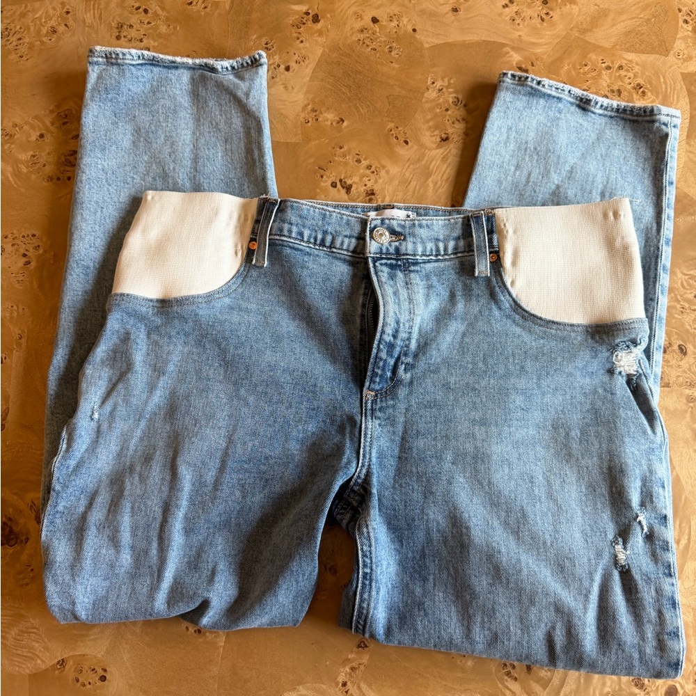 Women’s Paige Cropped Maternity Jeans